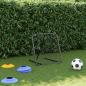 Preview: Fußball-Rebounder Verstellbar Schwarz 84x73x60-80 cm Stahl