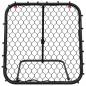 Preview: Fußball-Rebounder Verstellbar Schwarz 84x73x60-80 cm Stahl