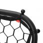 Preview: Fußball-Rebounder Verstellbar Schwarz 84x73x60-80 cm Stahl