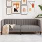 Preview: ARDEBO.de - Sofa 2-Sitzer Taupe Stoff