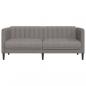 Preview: Sofa 2-Sitzer Taupe Stoff