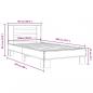 Preview: Bettgestell Sonoma-Eiche 100x200 cm Holzwerkstoff und Metall