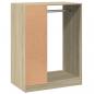 Preview: Kleiderschrank Schwarz 77x48x102 cm Holzwerkstoff