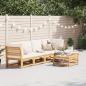 Preview: ARDEBO.de - 6-tlg. Garten-Lounge-Set mit Kissen Massivholz Akazie