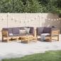 Preview: ARDEBO.de - 6-tlg. Garten-Lounge-Set mit Kissen Massivholz Akazie