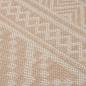 Preview: Outdoor-Teppich Flachgewebe 140x200 cm Braun Gestreift