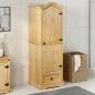 Preview: Kleiderschrank Corona 55x52x170 cm Massivholz Kiefer