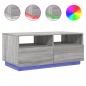 Preview: Couchtisch mit LED-Leuchten Grau-Sonoma 90x49x40 cm