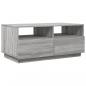 Preview: Couchtisch mit LED-Leuchten Grau-Sonoma 90x49x40 cm