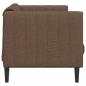 Preview: 2-Sitzer Sofa Braun Kunstleder Wildleder-Optik