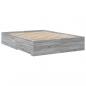 Preview: Bettgestell mit Schubladen Grau Sonoma 120x190 cm Holzwerkstoff