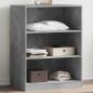 Preview: ARDEBO.de - Kleiderschrank Betongrau 77x48x102 cm Holzwerkstoff