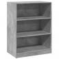 Preview: Kleiderschrank Betongrau 77x48x102 cm Holzwerkstoff