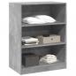 Preview: Kleiderschrank Betongrau 77x48x102 cm Holzwerkstoff