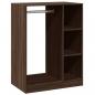 Preview: ARDEBO.de - Kleiderschrank Braun Eichen-Optik 77x48x102 cm Holzwerkstoff