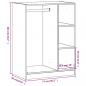 Preview: Kleiderschrank Braun Eichen-Optik 77x48x102 cm Holzwerkstoff