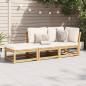 Preview: ARDEBO.de - 3-tlg. Garten-Lounge-Set mit Kissen Massivholz Akazie