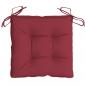 Preview: Palettenkissen 2 Stk. Weinrot 50x50x7 cm Oxford-Gewebe