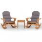 Preview: 3-tlg. Garten-Lounge-Set Adirondack Massivholz Akazie