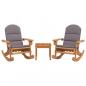 Preview: 3-tlg. Garten-Lounge-Set Adirondack Massivholz Akazie