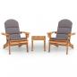 Preview: 3-tlg. Garten-Lounge-Set Adirondack Massivholz Akazie