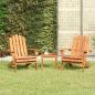 Preview: ARDEBO.de - 3-tlg. Garten-Lounge-Set Adirondack Massivholz Akazie