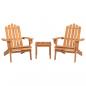 Preview: 3-tlg. Garten-Lounge-Set Adirondack Massivholz Akazie