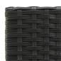 Preview: 3-tlg. Gartenbar-Set Poly Rattan Schwarz