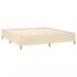 Preview: Boxspringbett mit Matratze Creme 160x200 cm Stoff