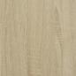 Preview: Bettgestell Sonoma-Eiche 100x200 cm Holzwerkstoff und Metall