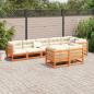 Preview: 8-tlg. Garten-Sofagarnitur Wachsbraun Massivholz Kiefer