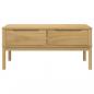 Preview: Couchtisch FLORO Wachsbraun 99x55,5x45 cm Massivholz Kiefer