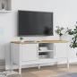 Preview: TV-Schrank FLORO Weiß 114x43x55 cm Massivholz Kiefer