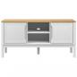 Preview: TV-Schrank FLORO Weiß 114x43x55 cm Massivholz Kiefer