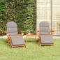 Preview: ARDEBO.de - 3-tlg. Garten-Lounge-Set Adirondack Massivholz Akazie