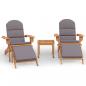 Preview: 3-tlg. Garten-Lounge-Set Adirondack Massivholz Akazie