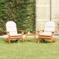 Preview: ARDEBO.de - 3-tlg. Garten-Lounge-Set Adirondack Massivholz Akazie