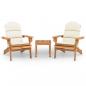 Preview: 3-tlg. Garten-Lounge-Set Adirondack Massivholz Akazie