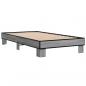 Preview: Bettgestell Grau Sonoma 90x200 cm Holzwerkstoff und Metall