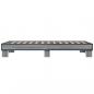 Preview: Bettgestell Grau Sonoma 90x200 cm Holzwerkstoff und Metall