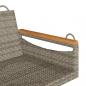 Preview: Hängebank Grau 109x62x40 cm Poly Rattan