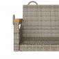 Preview: Hängebank Grau 109x62x40 cm Poly Rattan