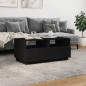 Preview: Couchtisch mit LED-Leuchten Schwarz 90x49x40 cm