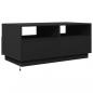 Preview: Couchtisch mit LED-Leuchten Schwarz 90x49x40 cm