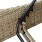 Preview: Sonnenliege mit Auflage Hellgrau 60x205x73 cm Poly Rattan