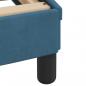 Preview: Bett mit Matratze Blau 100x200 cm Samt