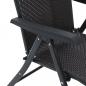 Preview: Gartenstühle 2 Stk. Klappbar Schwarz Kaffeebraun Poly Rattan