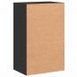 Preview: Beistellschrank Schwarz 56,5x39x90 cm Holzwerkstoff