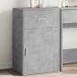 Preview: ARDEBO.de - Beistellschrank Betongrau 56,5x39x90 cm Holzwerkstoff