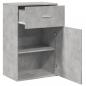 Preview: Beistellschrank Betongrau 56,5x39x90 cm Holzwerkstoff